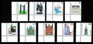 BUND SWK**  kompletter Satz aus Zehnerbogen vom Eckrand u.l. - 9 Werte - Bild 1 von 1