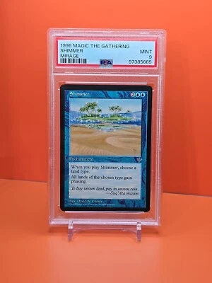 🔵🔵🔵 1996 Magic The Gathering SHIMMER MIRAGE PSA 9 POP 2 🔵🔵🔵 - Image 1 of 2