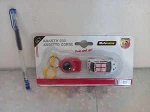 ABARTH 1:64 PUSH AND GO! MOTORAMA BLISTER NUOVO 500 ASSETTO CORSE - Foto 1 di 2