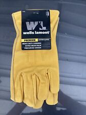 Wells Lamont Premium Cowhide Leather Gloves Large New 1209L Heavy Duty