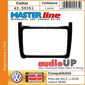 Marco Montaje Radio Original Polo De 2012A 2018 - Color Negro - Imagen 1 de 2