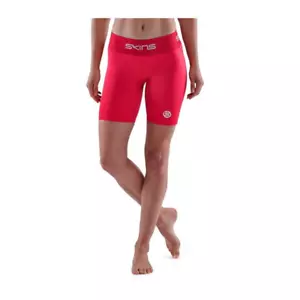 SKINS Pantaloncini Mezzi Collant Donna a Compressione Serie 1 - Rosso/Medio - Foto 1 di 2