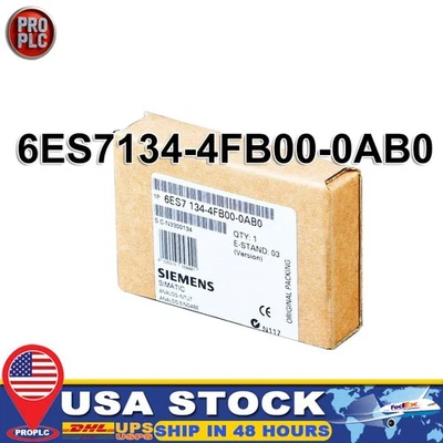 New Siemens 6ES7134-4FB00-0AB0 6ES7 134-4FB00-0AB0 SIMATIC DP ELECTRONIC MODULE - Image 1 of 4