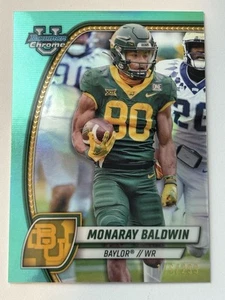 MONORAY BALDWIN 20224 BOWMAN CHROME UNIVERSITÉ AQUA BAYLOR RÉFRACTEUR /299 - Photo 1 sur 2