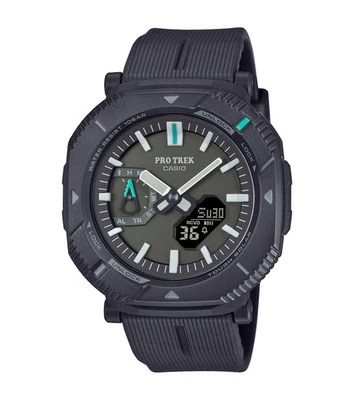 Relógio de pulso CASIO PRO TREK PRJ-B001-1ER cinza silicone sub 100mt Bluetooth - Imagem 1 de 4