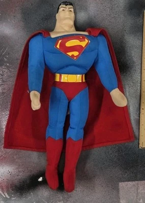 2016 15” Superman pelúcia recheada com capa brinquedo fábrica Liga da Justiça - Imagem 1 de 4