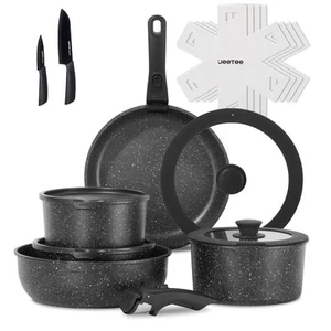 Pots and Pans Set Non Stick 17pcs, Kitchen Cookware Sets with Detachable Hand... - Bild 1 von 9
