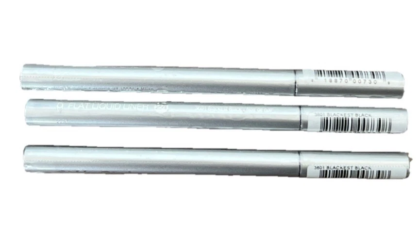 Styli-Style Flat Liquid Eye Liner #3601 Blackest Black Sealed Lot Of 3 - Image 1 of 2