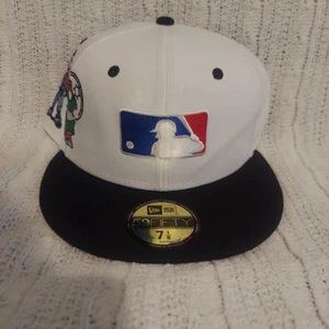 New Era Mütze Kappe weiß MLB National League Maskottchen 59FIFTY nicht verstellbar Größe 7 1/8 neu - Bild 1 von 6