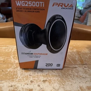 PRV Audio WG2500Ti 2" Titanium Compression Driver + WG14-50CR Horn Pro 200 Watts - Picture 1 of 9