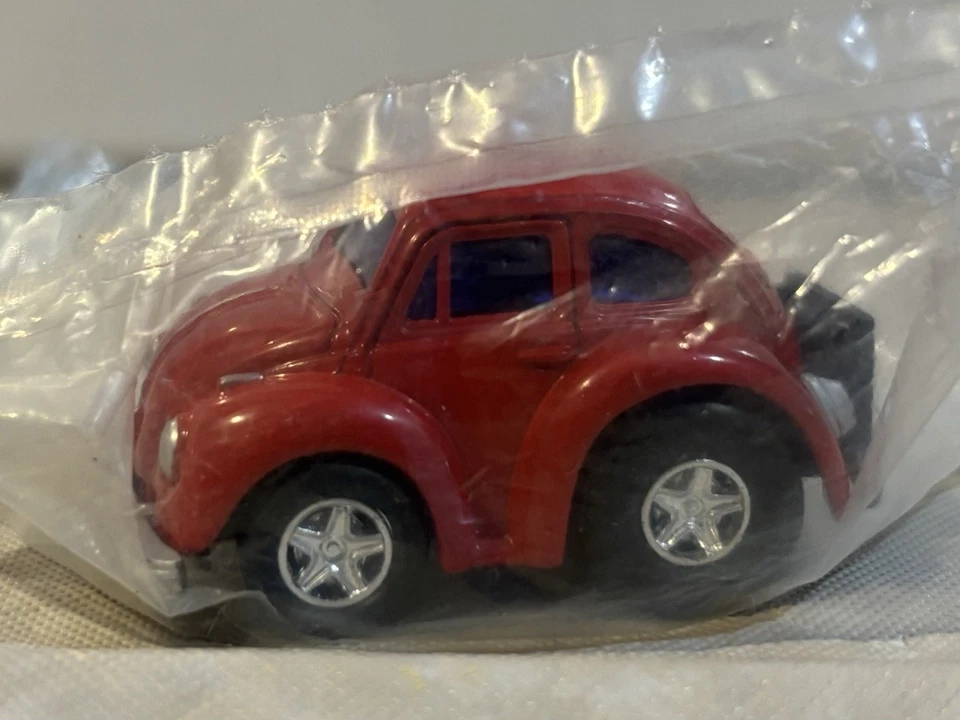 Welly VW Escarabajo Modelo 92716 Rojo Diecast Pull Back Coche Mini Travelers Promo Foto 1 de 4