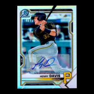 2021 Bowman Chrome Draft Henry Davis Image Variation Auto #BDC-48 RC /99 - Picture 1 of 2