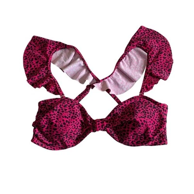 Traje de baño de bikini con estampado de leopardo Juicy Couture mangas para mujer talla grande” Foto 1 de 4