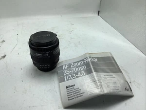 Nikon AF Zoom-Nikkor 35-70 mm f/3.3-4.5. 35mm Zoom Lens. Photography Film - Picture 1 of 10