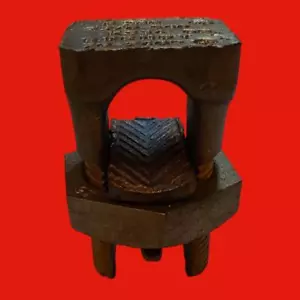 Burndy KS34 Copper Split Bolt Connector, Cu: 2/0 AWG (Str)-500 kcmil (Run & Tap) - Picture 1 of 5