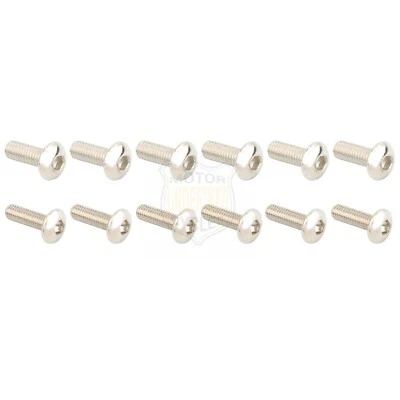 Kit de 12 pernos de carenado cromados para Suzuki GSXR 600 750 1000 1300 Katana Hayabasa Foto 1 de 4