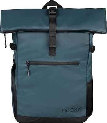 neoxx Vibe Rucksack mit Rolltop I Roll-Top Rucksack - blau - nachhaltig