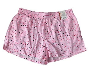 JOYSPUN LADIES PINK SAIL HEART PRINT WOVEN ELASTIC WAIST PJ SHORTS Sz M* - Picture 1 of 7
