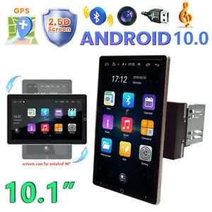 10.1" Rotatable Car Stereo Radio Android 11 Double 2DIN Touch Screen GPS Wifi - Picture 1 of 12