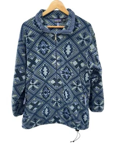 Vintage 90s Patagonia Fleece Pullover Tunic Synchilla M Made in the USA Blue - Picture 1 of 5