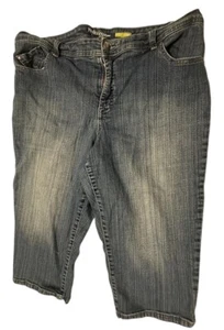 Pantalones de mezclilla para mujer Style & Co. de pierna recta azules talla 18 capri - Imagen 1 de 15