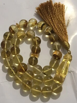natural baltic amber tasbih 45 G 33 Beads - Image 1 of 4