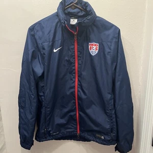 Team USA Men's Nike Storm Fit Navy Full Zip Jacket With Hood Size Medium - Picture 1 of 7