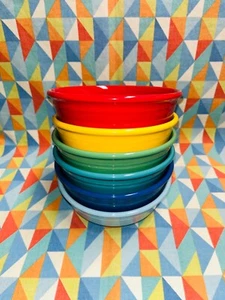 NEW mix set 6 FIESTA small cereal fruit BOWLS FIESTAWARE 14 oz free shipping - Picture 1 of 4