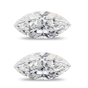 0.41 Ct CVD Diamond White G Color VVS Clarity Marquise Cut Diamond Matching Pair - Picture 1 of 1
