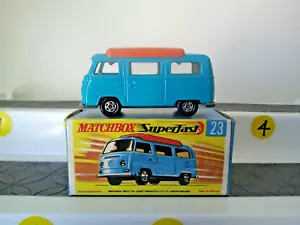 Matchbox Superfast 23 Volkswagen Camper in Original Box - Picture 1 of 6