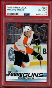 2019-20 UPPER DECK PHILIPPE MYERS ROOKIE YOUNG GUNS #221 PSA 8 RC YG UD GC - Picture 1 of 1