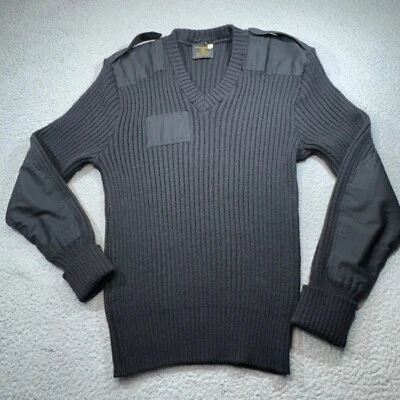 Citadel Sweater Men Large 44 Commando Woolly Pully Elbow Rib Knit Wool British - Image 1 of 4