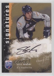 2007 Upper Deck Be a Player Signatures Player's Club /15 Shea Weber #S-WE Auto