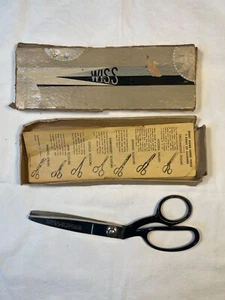 Vintage WISS Pinking Shears Model C Black Handle w Original Box, - Picture 1 of 12