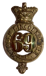 BRITISH MILITARY CAP BADGES, 69th South Lincolnshire Regiment of Foot 1874-1881 - Picture 1 of 2