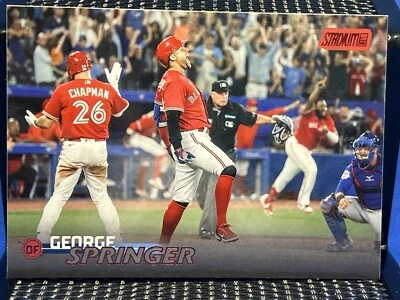 2023 Topps Stadium Club GEORGE SPRINGER Blue Jays Red Foil - Image 1 of 2
