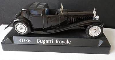 BUGATTI 41 ROYALE 1930 BLACK 1:43 SOLIDO 4036 solo con base, come foto NUOVO - Immagine 1 di 4