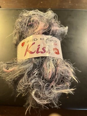 1 Skein Red Heart KISS Eyelash Yarn Color 3526 Pink Quartz 83 yrds - Image 1 of 3