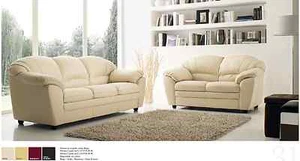 divano imbottito 2 posti in ecopelle pelle salotto di ottima qualità italy - Foto 1 di 1