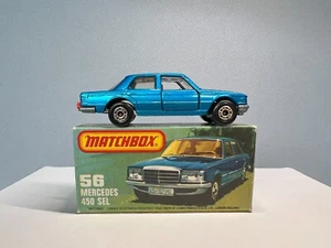 Matchbox Regular Wheels # 56 MERCEDES 450 SEL * HTF RED INTERIOR* - Picture 1 of 10