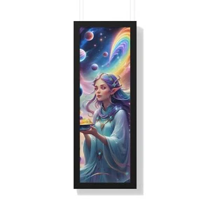Póster vertical enmarcado "Surreal Goddess Odyssey"©️ por CLEArT (ConnieLynnArt) - Imagen 1 de 10