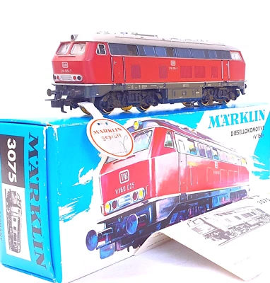 Marklin AC HO 1:87 German DB BR 216 Red DIESEL LOCOMOTIVE MIB`76 1st Box C-9 TOP - Image 1 of 4