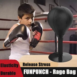 Funpunch - Funpunch Rage Bag, Stress Relief Desktop Punching Bagwith Suction Cup