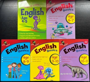 41 English Leap Ahead Workbooks - Ages 4-5, 6-7, 8-9, 9-10, 10-11 - Picture 1 of 16