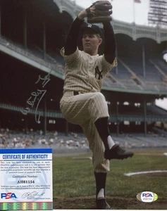 Whitey Ford NY Yankees HOF PSA/DNA signed 8x10 Authenticated Photo Autogramm - Bild 1 von 1
