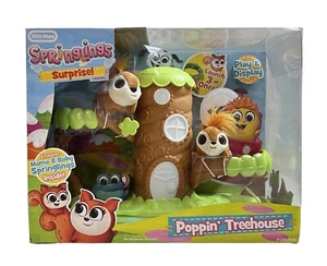 Springlings Surprise Poppin' Treehouse Set with Two Plush Pets - NEW - Picture 1 of 10