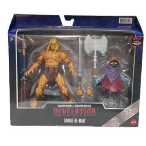 Pack Savage He-Man & Orko 18cm – Mattel Masterverse | MOTU Revelation - Foto 1 di 5