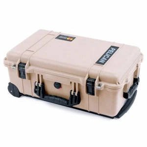 Desert Tan & Black Pelican 1510 case with Foam. - Picture 1 of 5
