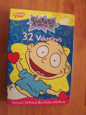 Rugrats Valentines 32 Classroom Exchange Card 8 Designs 1999  NP - Image 1 of 2