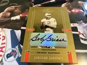 Bob Griese autograph auto /10 SSP 2005 Donruss Classics Significant signatures - Picture 1 of 5